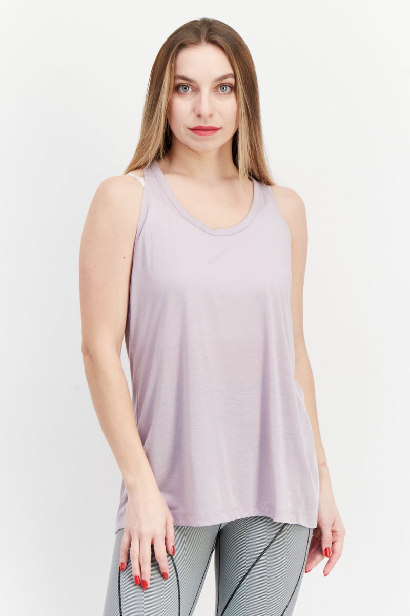 Nike Women Dri Fit Sleeveless Training Tank Top, Mauve - Image 1