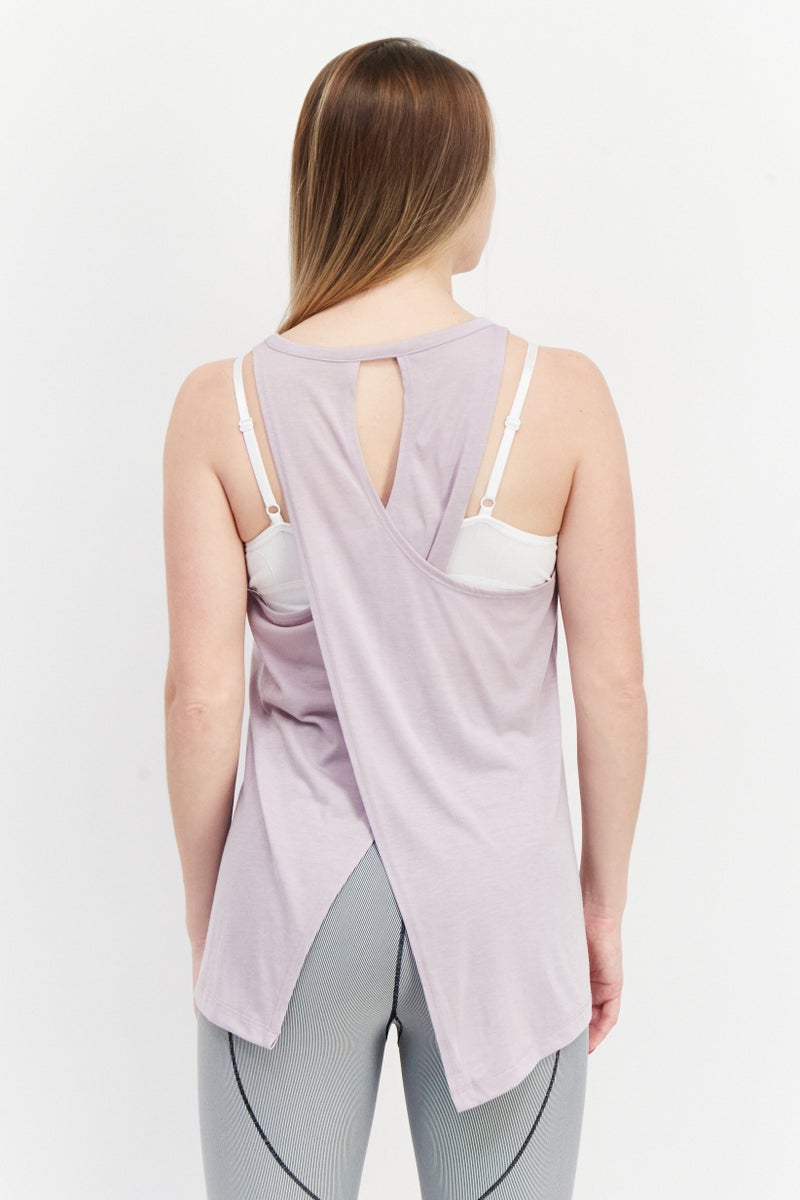 Nike Women Dri Fit Sleeveless Training Tank Top, Mauve - Image 3