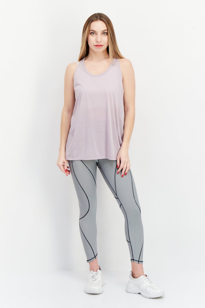 Nike Women Dri Fit Sleeveless Training Tank Top, Mauve - Image 2