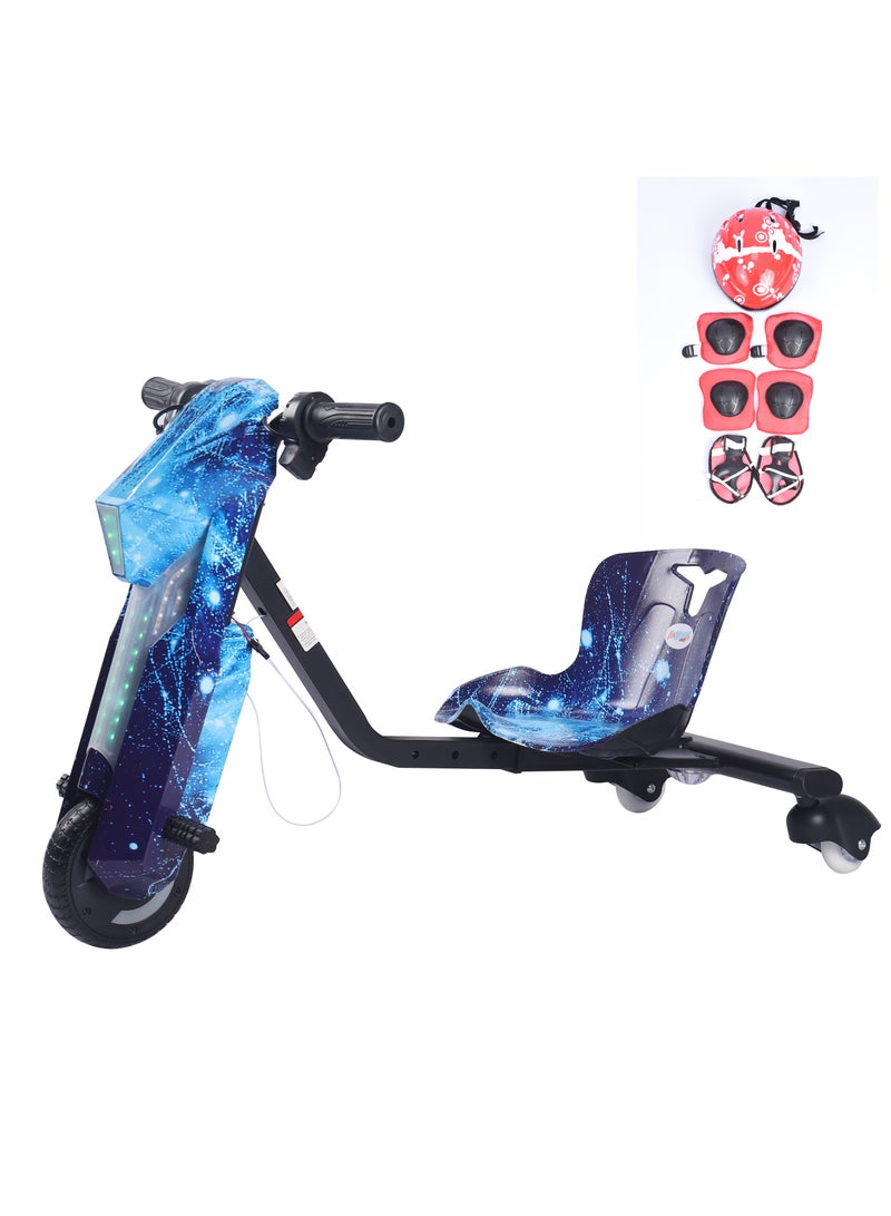 لحظة مرح سكوتر درفت صغير 36 فولت مع خوذة وحماية مع بوق - Image 1