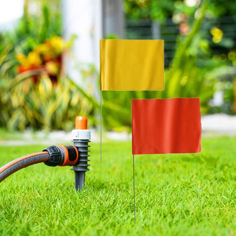 🌱 طقم أعلام ري الحديقة بألوان مختلطة مستطيلة للعلامات الخارجية والحدائق - Image 4