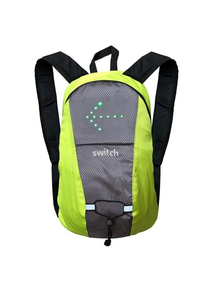 Switch Switch Safety Bag With Light Indicator, Grey With Fluorescent Reflector for Riding Scooter, Cycling & Camping, Durable, Lightweight, Waterproof  - Image 5
