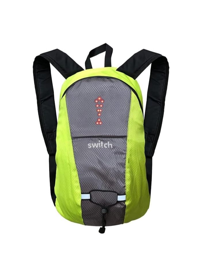 Switch Switch Safety Bag With Light Indicator, Grey With Fluorescent Reflector for Riding Scooter, Cycling & Camping, Durable, Lightweight, Waterproof  - Image 4