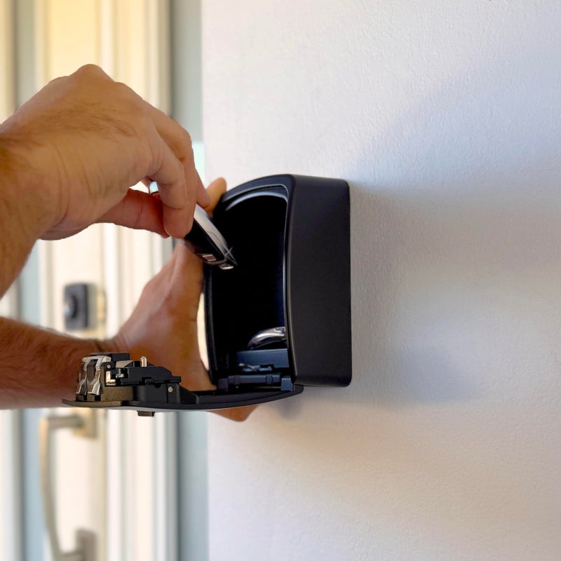 Iron Lock - Xxl Key Lock Box Wall Mount For Keys 4 Digit Combination With Resettable Code With A B Switch Extra Large Lockbox Indoor Outdoor Waterproof Big Key Lock Box House Spare Keys Hide A Key - Image 2