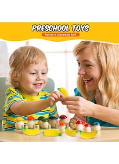 Civaner 30 Pcs Banana Stress Toys Stretchy Banana Relief Toys Fidget Anxiety Toys Banana Stress Balls Bulk Mini PU Banana Party Favors Tiny Party Supplies for Stress Relief  - Image 1