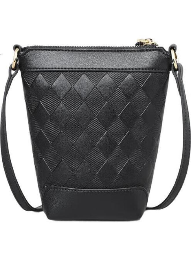 Viney Leather Handbag, Women'S Bag, Niche Bucket Bag, Light Luxury Crossbody Shoulder Bag, Birthday, Qixi Festival, Valentine'S Day Gift For Girlfriend - Image 1