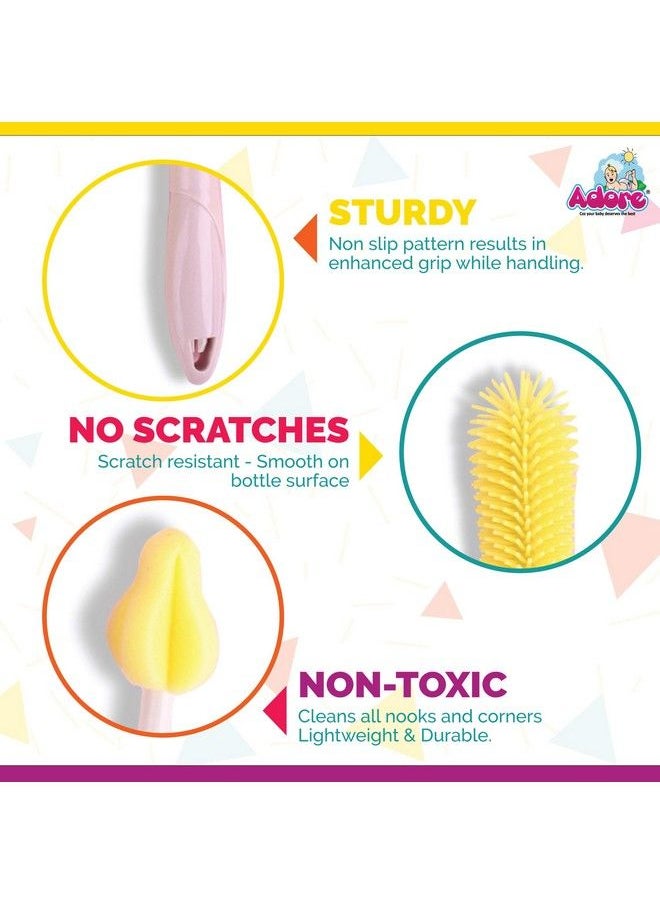 Adore Scratch Free Silicone Bottle Cleaning Brush  - Image 3