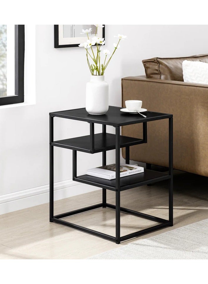 الماسة للأثاث المعدني  طاولة قهوة مودرن بتصميم معدني وخشب من Masa Furniture - عملية وأنيقة للمنازل العصرية - Image 1
