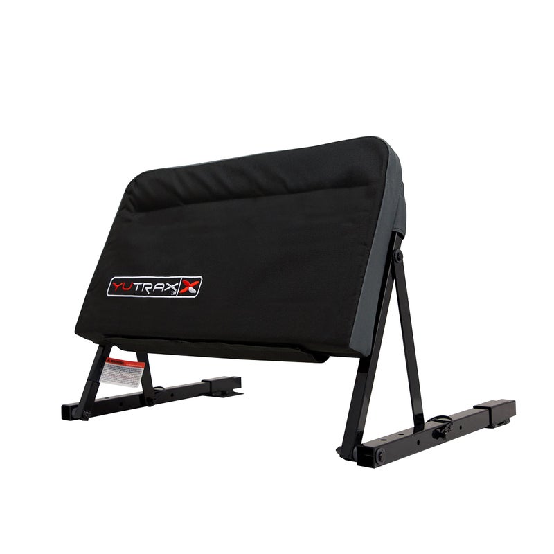 YUTRAX Universal Mount ATV Backrest, Heavy-Duty Steel Seat Frame, Adjustable Seat Back Positions, 2â€ Thick Cushion, Folds Down Flat When Not in Use, TX219 - Image 1