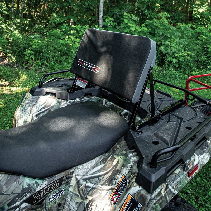 YUTRAX Universal Mount ATV Backrest, Heavy-Duty Steel Seat Frame, Adjustable Seat Back Positions, 2â€ Thick Cushion, Folds Down Flat When Not in Use, TX219 - Image 3