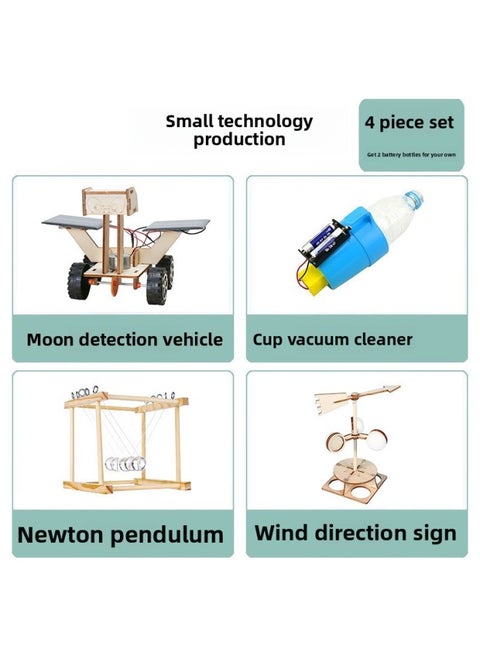 General Technical Works High School Science Experiment Set Student Homework Handmade Material Package Science And Technology Invention Small Production-Specification:4-piece Set B [material Package] (bring Your Own Bottle)