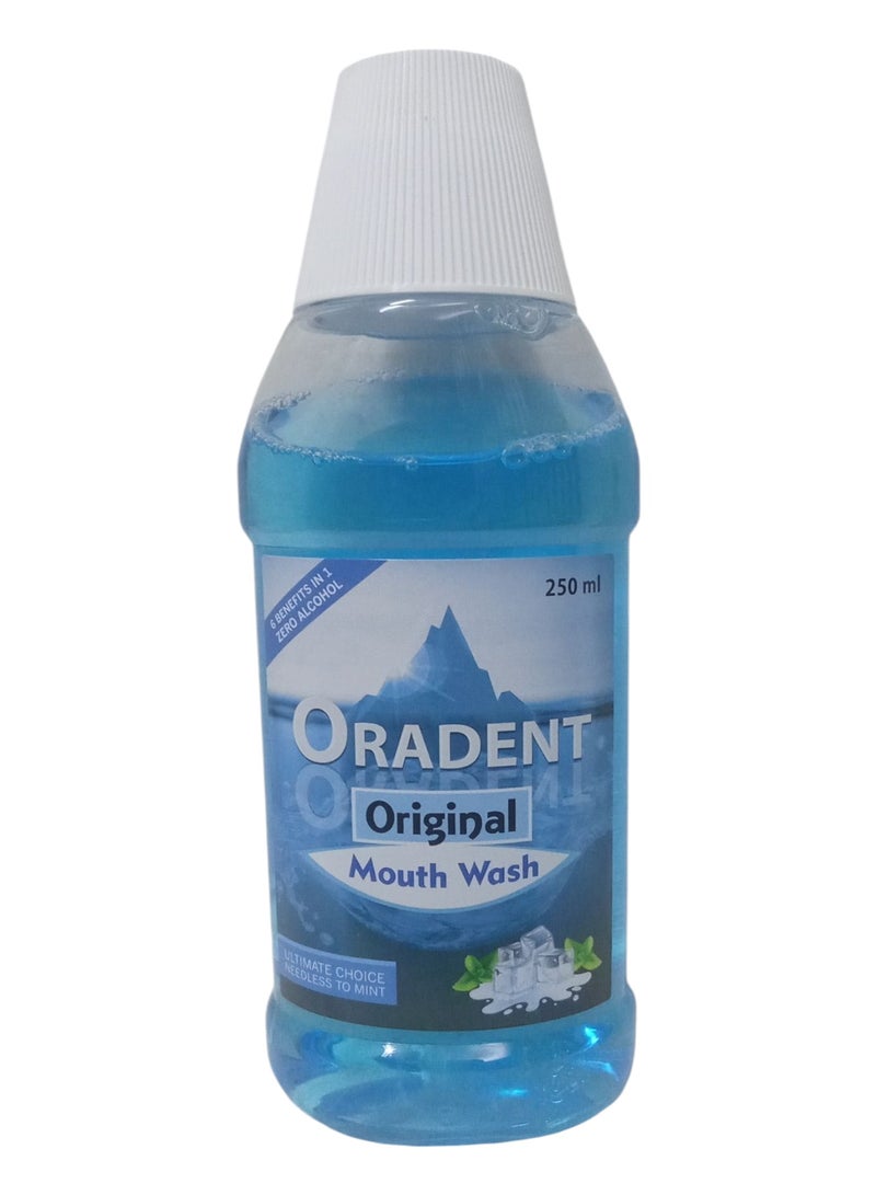 غسول فم الاصلي بنكة النعناع يمنحك فم نقي و نظيف 250مل