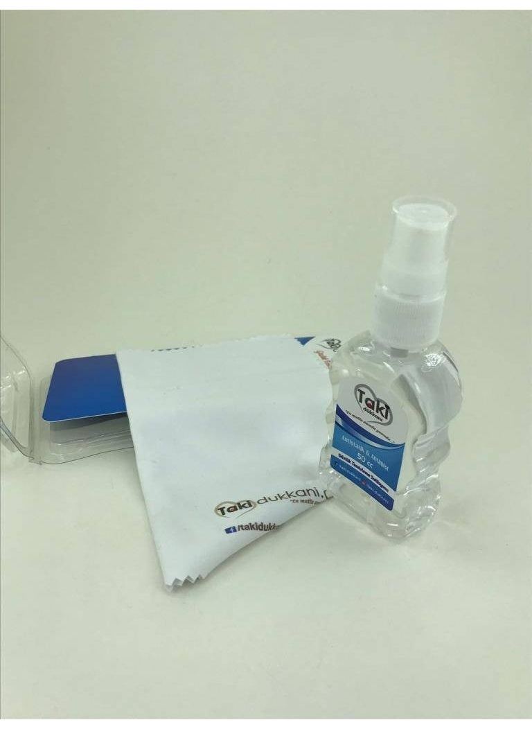 Takı Dükkanı Jewelry Shop Eyeglass Cleaning Set Spray Solution + Micro Fiber Cloth Sb  - Image 2