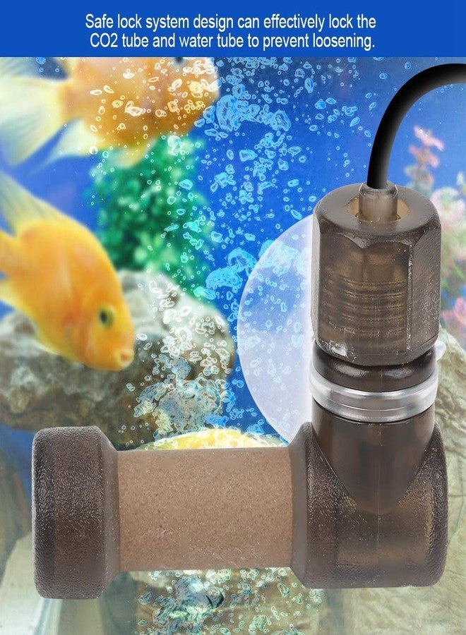 Semme Co2 Diffuser for Large Aquarium,Aquarium CO2 Diffuse Atomizer, Dioxide Dissolve System for Fish Easy Carbon Dioxide Diffuser CO2 Atomizer for Super Fish Aquarium Equipment(Brown - Image 4