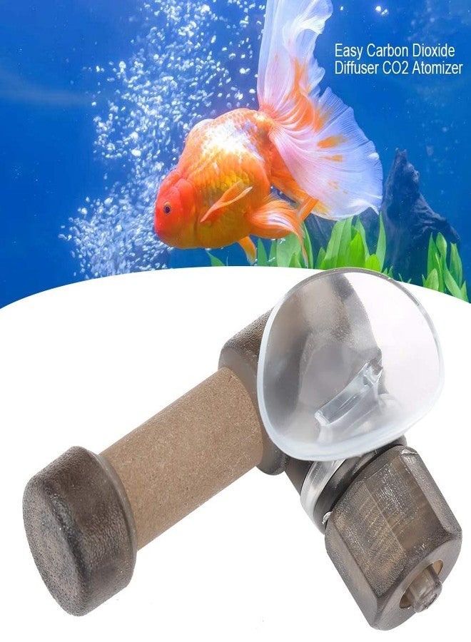 Semme Co2 Diffuser for Large Aquarium,Aquarium CO2 Diffuse Atomizer, Dioxide Dissolve System for Fish Easy Carbon Dioxide Diffuser CO2 Atomizer for Super Fish Aquarium Equipment(Brown - Image 2