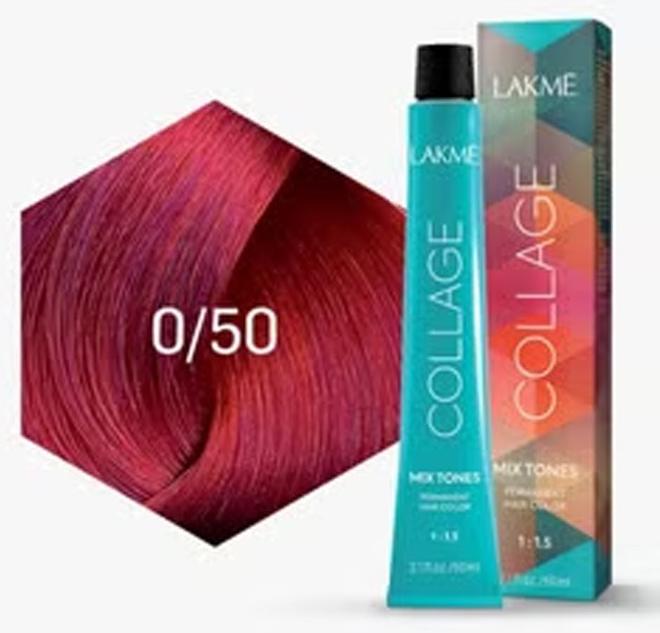 Lakme Collage Mix Tones Permanent Hair Color Red 0/50