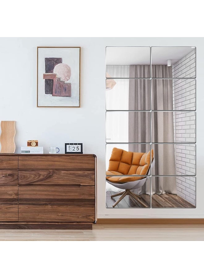 TPGP عبوة من 10 مرايا أكريليك، ملصقات مرايا، مرايا حائط ديي - Image 4