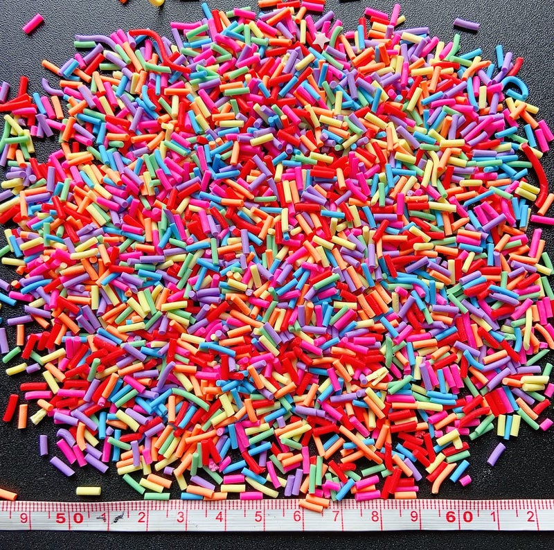 EHOPE 50g Fake Sprinkles Resin Sprinkles Fake Candy Sprinkles Clay Sprinkles Polymer Sprinkles Polymer Clay Slices for Nail Art DIY Crafts Cake Phone Case(21-Colorful Sugarï¼‰ - Image 4