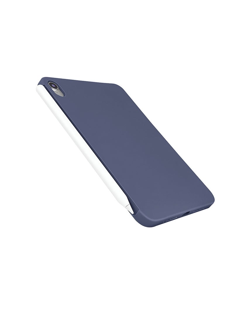 Wtech Apple iPad 2025 (11th Generation) A16 10.9 inch Premium Soft Liquid Silicone Case Cover (MCRPSN) - Storm Blue - Image 3