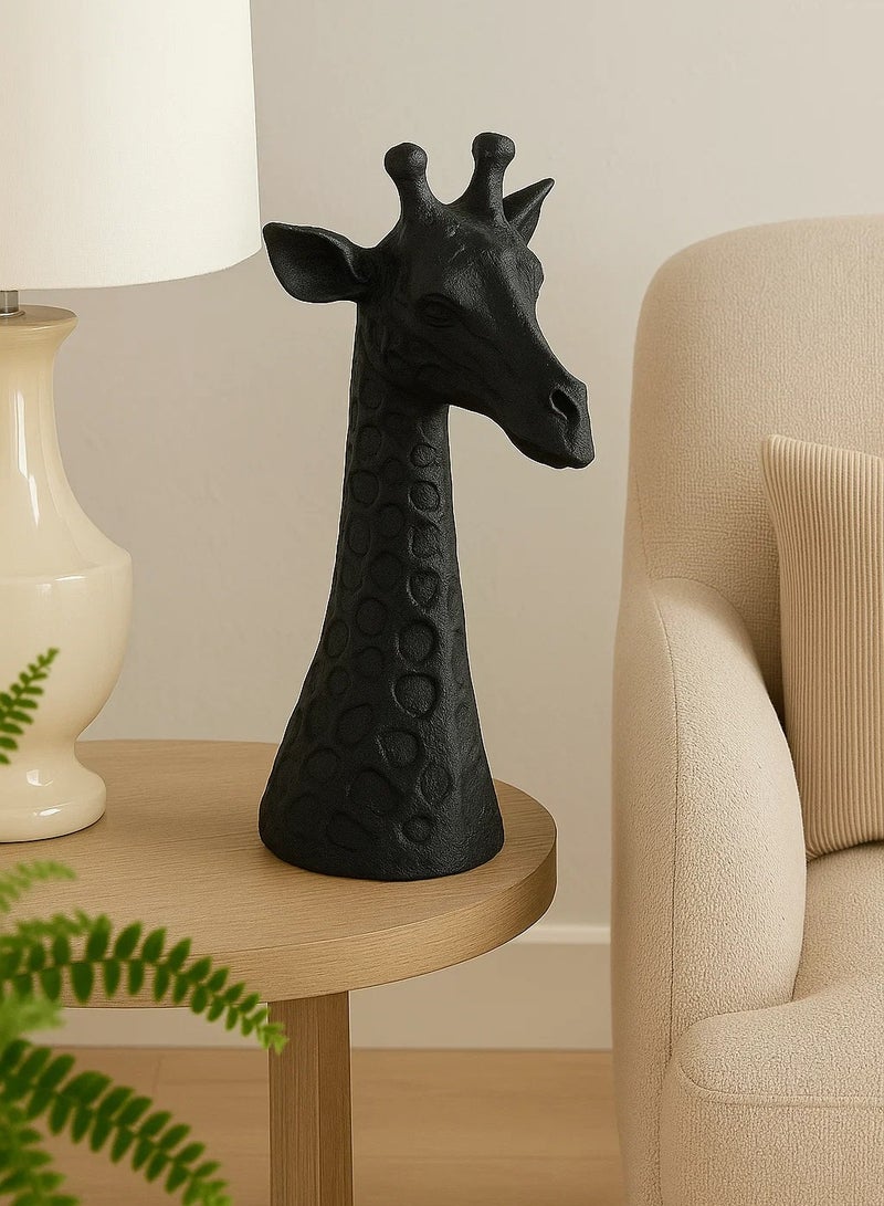 لوفت زرافة سفاري، تمثال صغير، الطول ١٦ × العرض ١٥.٥ × الارتفاع ٣٢ سم، ديكور منزلي فني، منحوتة غزال أنيقة، ديكور للمنازل - بولي ريزين - ١٧٣٤٩٩ - Image 1