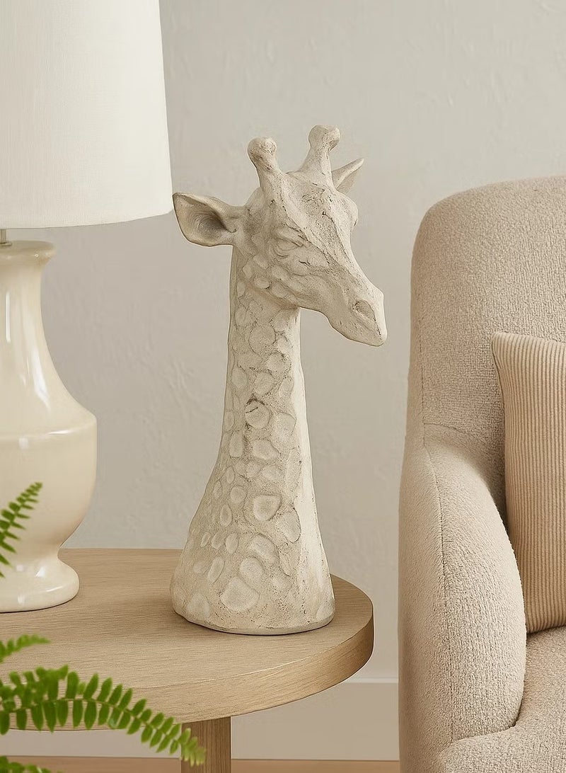 لوفت زرافة سفاري، تمثال صغير، الطول ١٦ × العرض ١٥.٥ × الارتفاع ٣٢ سم، ديكور منزلي فني، منحوتة غزال أنيقة، ديكور للمنازل - بولي ريزين - ١٧٣٤٩٩ - Image 5