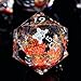 Froggod Liquid Core Cat DND Dice Set 7Pcs with Box Sharp Edge DD Dice with Gift Box for Dungeons and Dragons RPG MTG D and D Role Playing Resin Orange Cathead - Image 2