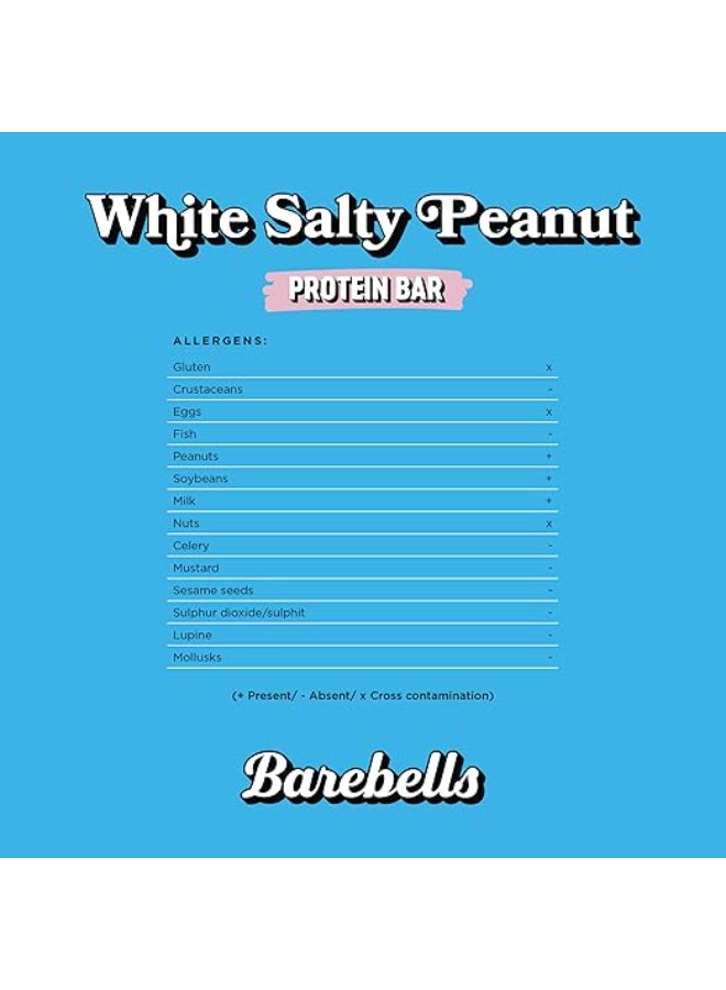 Barebells Protein Bar - White Salty Peanut Flavor - for High Protein Snack ( 55g x 12 ) - Image 5