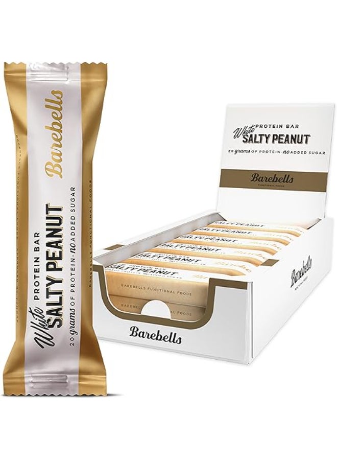 Barebells Protein Bar - White Salty Peanut Flavor - for High Protein Snack ( 55g x 12 ) - Image 1