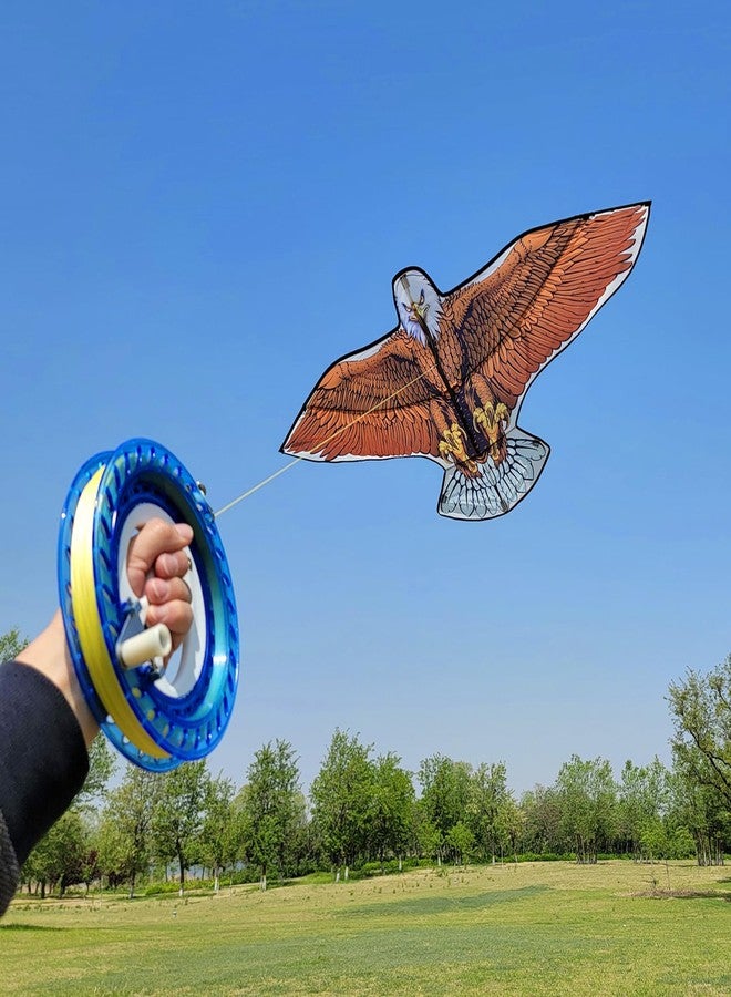 Flying Hoofer Large Beach Kite and Reel Winder with 650ft String for Kids and Adults, Single Line Kite, Extremely Easy to Fly for Beginners(Eagle with Reel) - Image 2