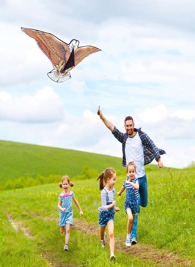 Flying Hoofer Large Beach Kite and Reel Winder with 650ft String for Kids and Adults, Single Line Kite, Extremely Easy to Fly for Beginners(Eagle with Reel) - Image 5