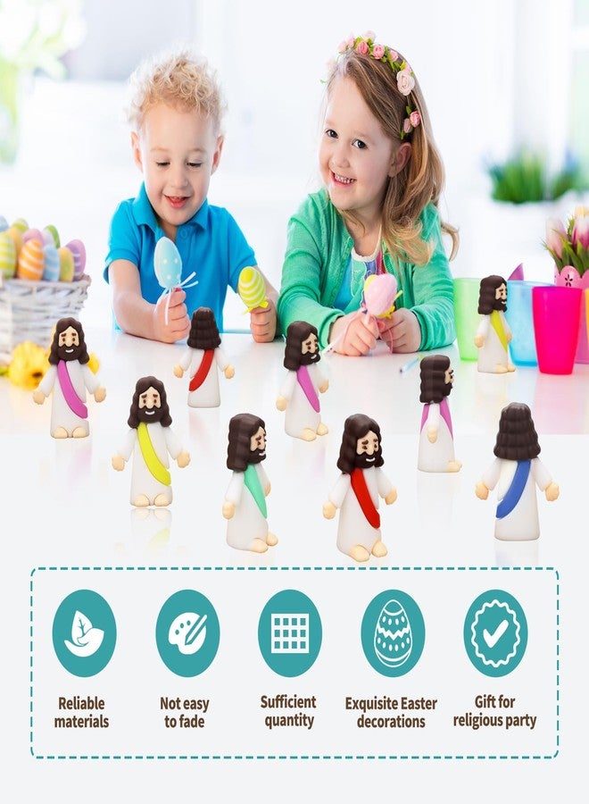 Seprochoo 20 Pcs Little Jesus Figurines Mini Jesus Figures Pocket Jesus Religious Gifts for Easter Egg Stuffers Christmas Decorations to Hide and Seek Sunday School Baptism Activities - Image 4