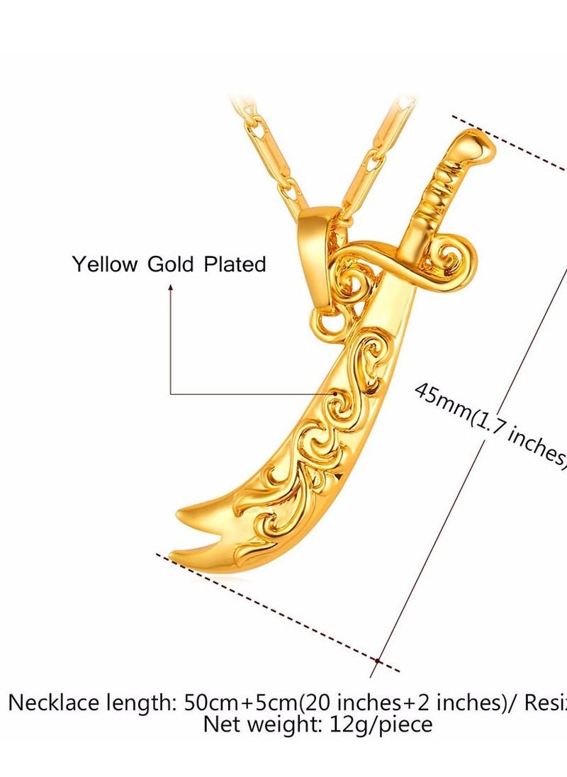 U7 Trendy Sword Gold Color Choker Chain Necklaces & Pendant Jewelry - pzsku/Z4F153C70EEA5553F4300Z/45/_/1650438569/c29e3b16-21de-4405-a85f-a2c2b390bac2