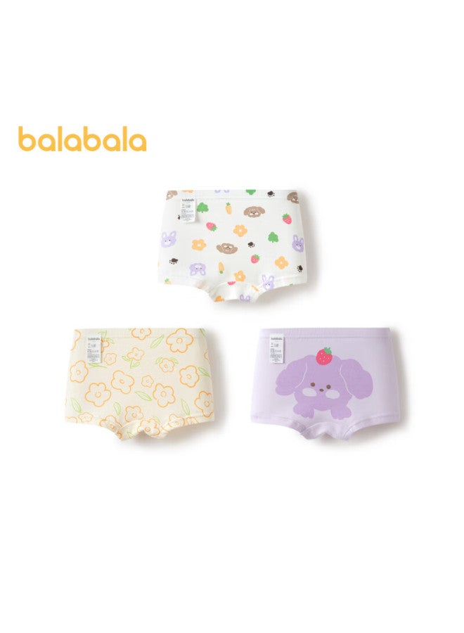 Balabala Balabala Baby Cotton Children's Panties Girls' Kids Skin-friendly Cute Square Pants Three-pack 209925170002 - Image 2