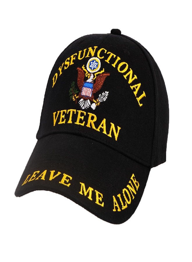 Trendy Zone 21 Dysfunctional Veterans Cap | Military Baseball Hat, Adjustable, Durable, Comfortable Fit, Embroidered Vet Hat for Everyday Wear Black - Image 1