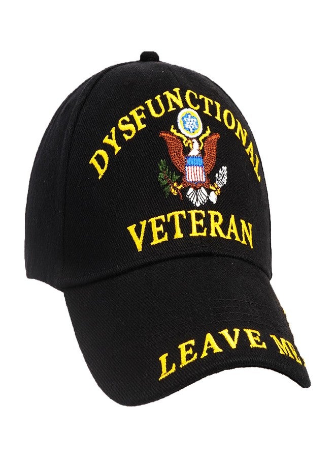 Trendy Zone 21 Dysfunctional Veterans Cap | Military Baseball Hat, Adjustable, Durable, Comfortable Fit, Embroidered Vet Hat for Everyday Wear Black - Image 5