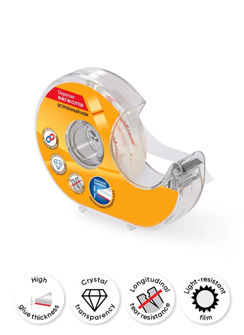 إريك كراوس - Stationery tape Crystal, highly transparent, 12mmx25m, in dispenser - Image 1