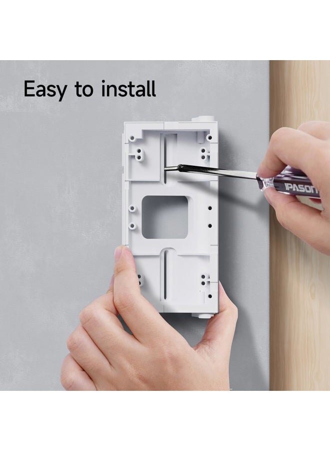 Ayotu Waterproof Adjustable(30 to 60 Degree) Angle Mount for Video Doorbell 4/3 & Doorbell 2nd Gen(2020Release)/1st Gen,Wedge Corner Kit with Anti-Slip Screw and Waterproof Cap,1 Pack White - Image 5