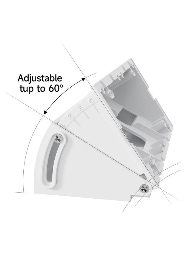 Ayotu Waterproof Adjustable(30 to 60 Degree) Angle Mount for Video Doorbell 4/3 & Doorbell 2nd Gen(2020Release)/1st Gen,Wedge Corner Kit with Anti-Slip Screw and Waterproof Cap,1 Pack White - Image 3