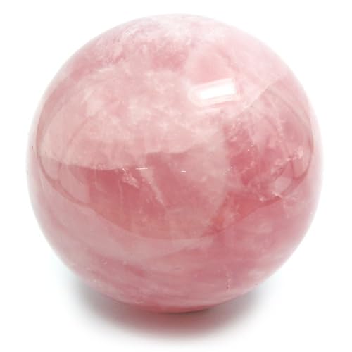 TOI SHOP Natural Crystal Ball for Healing, Home Decor, Fengshui. (2 inch) (Rose) - Image 1