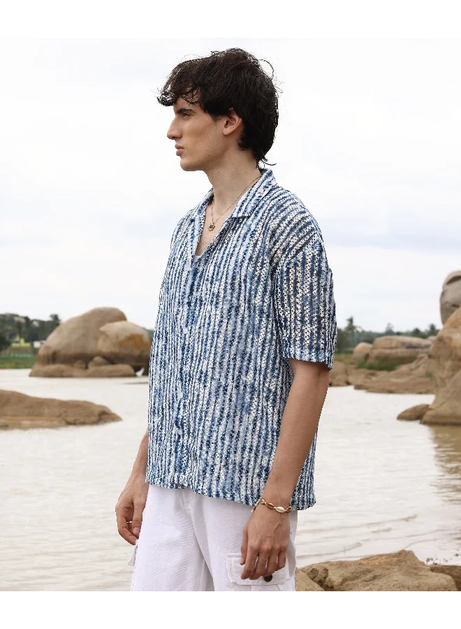 كامبوس سوترا قميص أومبير مخطط المتضخم