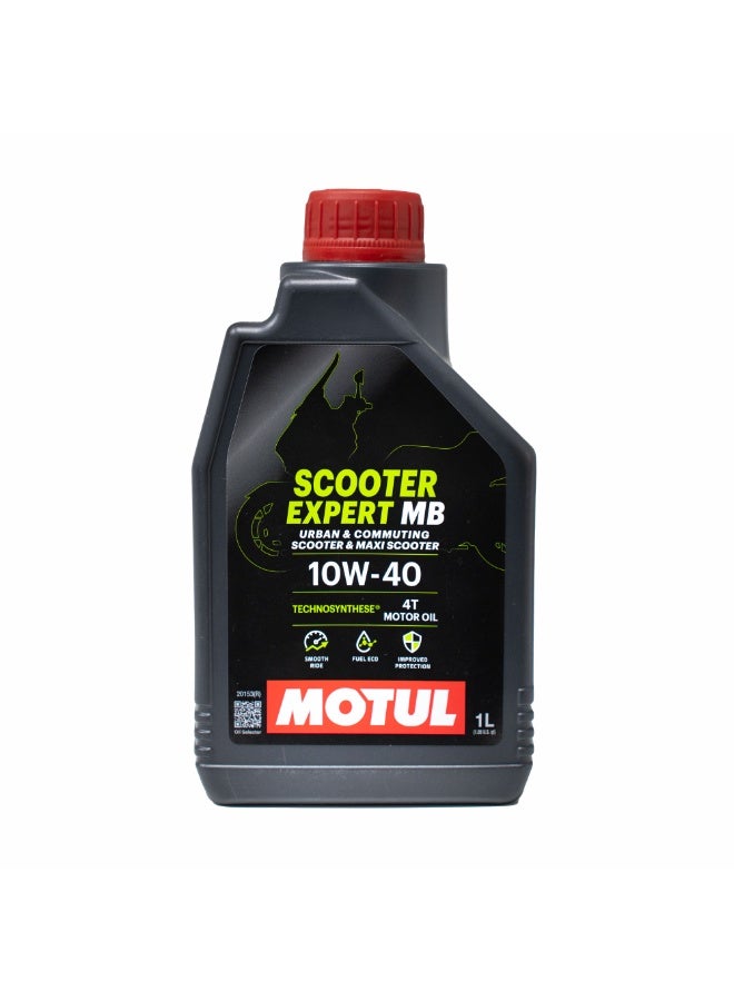 Motul 4T Four-Stroke Engine Lubricant Oil for Motorcycles, 1 Liter - 10W40 - Image 1
