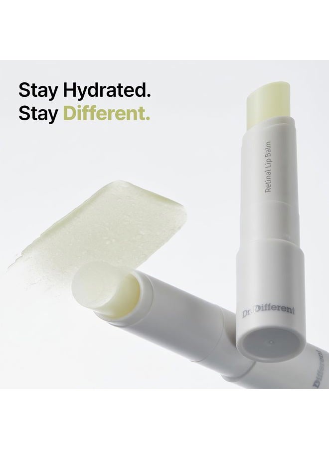 Dr.Different Retinal Lip Balm Clear, Anti-Wrinkle Lip Treatment with Deep Hydration & Long-Lasting Moisture, K-Skincare made by Korean Dermatologist, 0.14oz - Image 2
