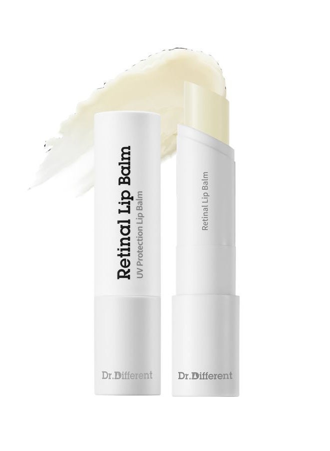 Dr.Different Retinal Lip Balm Clear, Anti-Wrinkle Lip Treatment with Deep Hydration & Long-Lasting Moisture, K-Skincare made by Korean Dermatologist, 0.14oz - Image 1
