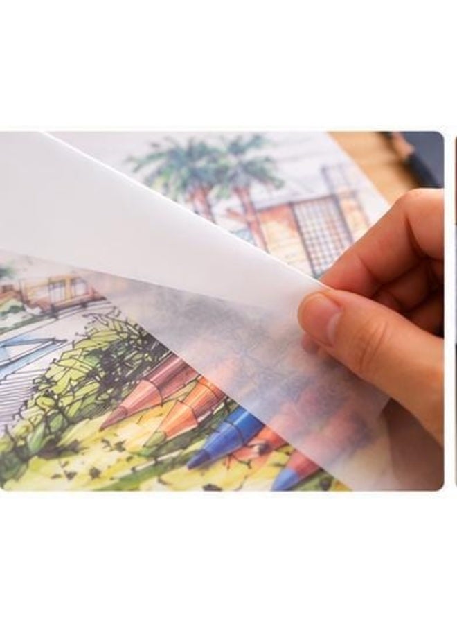 بلوك ورق شفاف للرسم والتتبع A4 – 50 ورقة – 70 GSM - Image 3