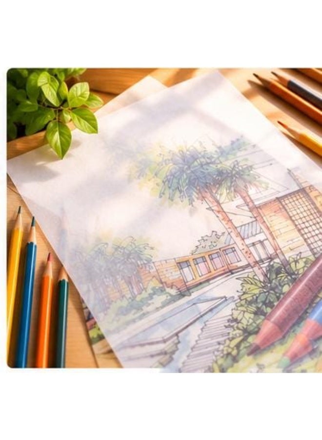 بلوك ورق شفاف للرسم والتتبع A4 – 50 ورقة – 70 GSM - Image 2