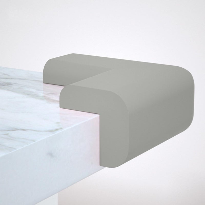 Gray 12 Pack Window Corner Protector Adhesive Safety Guards for Furniture Edges Soft Bumpers - Image 4