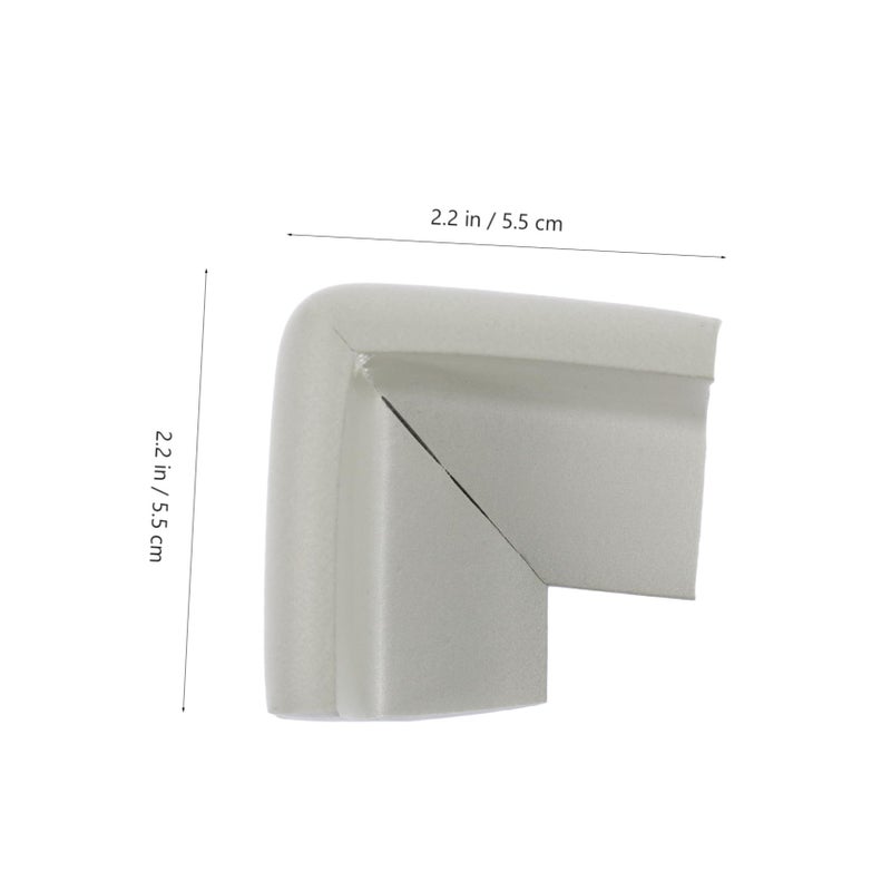 Gray 12 Pack Window Corner Protector Adhesive Safety Guards for Furniture Edges Soft Bumpers - Image 3