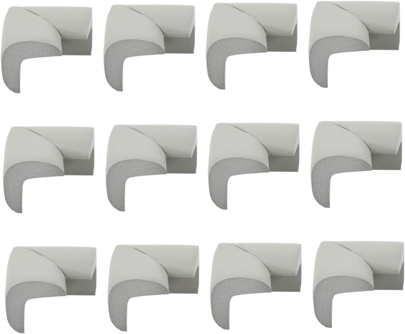 Gray 12 Pack Window Corner Protector Adhesive Safety Guards for Furniture Edges Soft Bumpers - Image 1