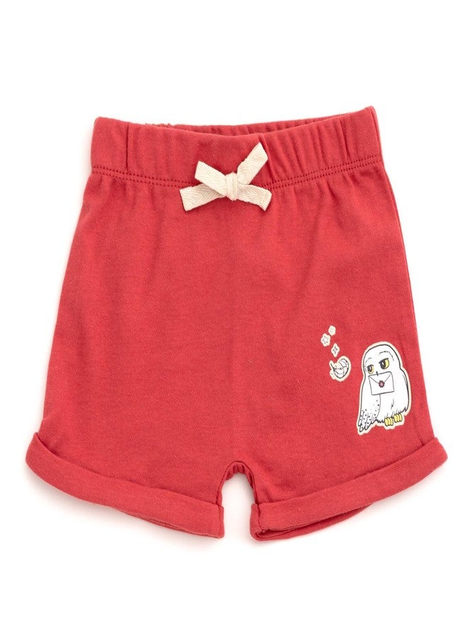 Harry Potter Hedwig Infant Baby Boys Bodysuit, Shorts and Baseball Cap 3 Piece Outfit Set Maroon Red 18 Months - Image 4