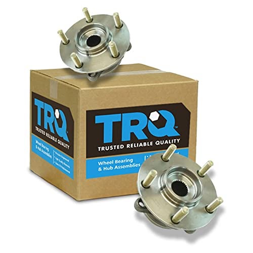 TRQ Front Wheel Hub Bearings Assembly Set Compatible with 2008-2015 Mitsubishi Lancer - Image 1